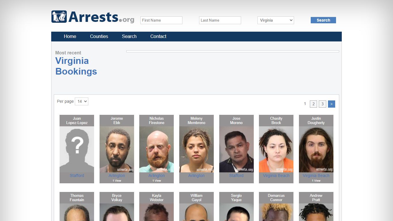 Virginia Arrests and Inmate Search
